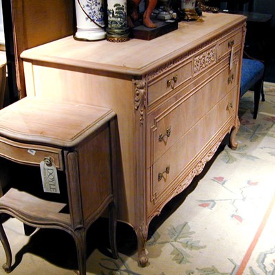 Lot 693 - Louis XV Style Unfinished Commode and Night Stand