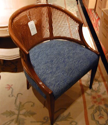 Lot 694 - Two Regency Style Walnut Armchairs