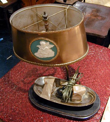 Lot 699 - Victorian Inkstand Mounted as a lamp.