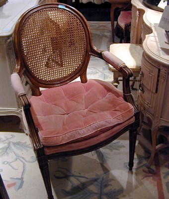 Lot 710 - Two Louis XVI Style Walnut Armchairs