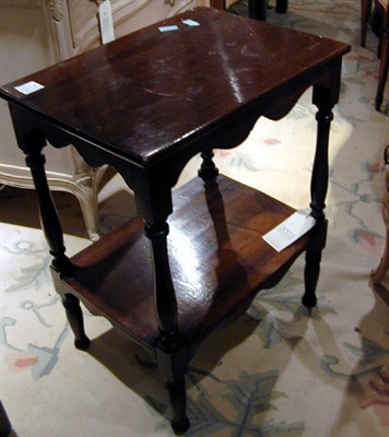 Lot 715 - Pair of Georgian Style Mahogany Two-Tier Side...