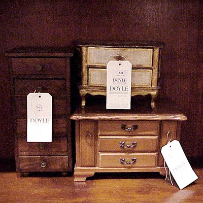Lot 741 - Group of Three Diminutive Chests
