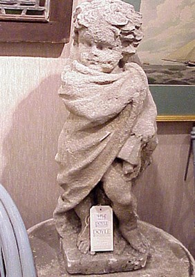 Lot 793 - Group of Three Cast Stone Putti