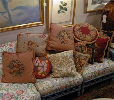 Lot 795 - Group of Ten Needlepoint Cushions