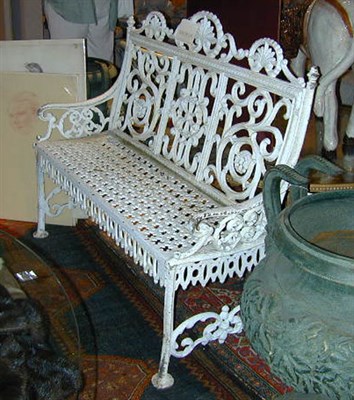 Lot 787 - American Cast Iron Bench