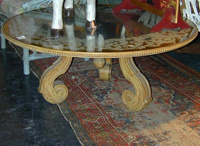 Lot 791 - Venetian Style Glass Top Low Table
