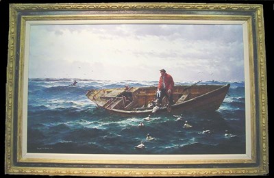 Lot 89 - Jack Lorimer Gray 1927-1981 SETTING DECOYS OFF...