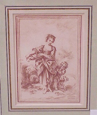 Lot 96 - French School [GENRE SCENES] Four sepia...
