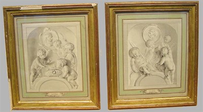 Lot 1 - Attributed to Jacob de Wit LE FEU and LE EAU:...