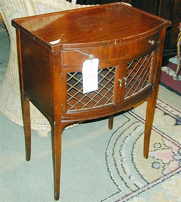 Lot 720 - Pair of Georgian Style Mahogany Side Cabinets