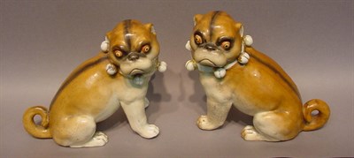 Lot 9 - Pair of Continental Porcelain Pugs Height 5in....