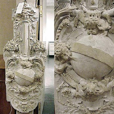 Lot 150 - Louis XVI Style Molded Plaster Plaque