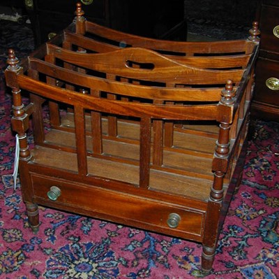 Lot 520 - George III Style Mahogany Canterbury