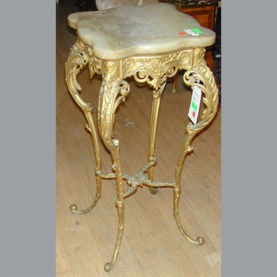 Lot 428 - Victorian Onyx Top Gilt-Metal Pedestal