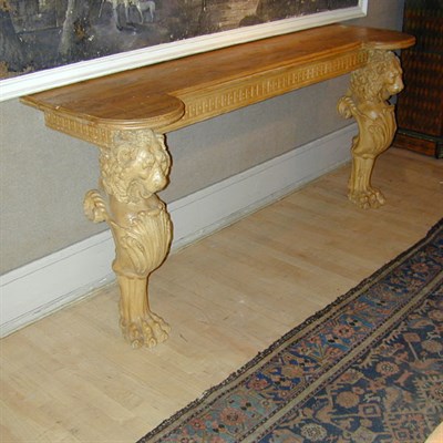 Lot 292 - George II Style Pine Console Each support in...