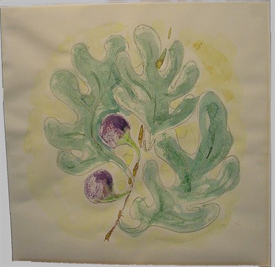 Lot 60 - 20th Century School GREEN LEAF WITH BERRY...