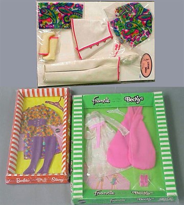 Lot 52 - Group of Three Barbie and Francie Outfits...