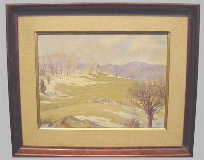 Lot 3 - Attributed to Horace Brown WINTER LANDSCAPE...