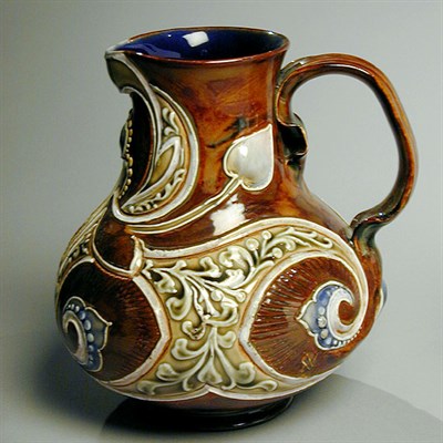 Lot 144 - Doulton Pottery Pitcher Decorated by Frank...