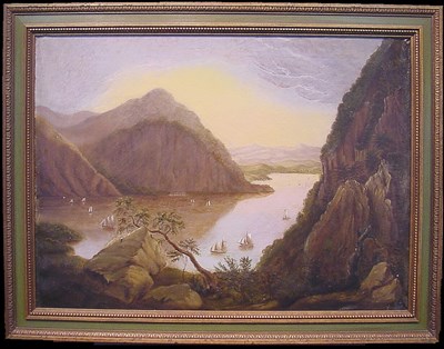 Lot 33 - Hudson River School 19th Century RIVER VIEW...
