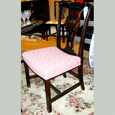 Lot 591 - Set of Eight George III Style Upholstered...