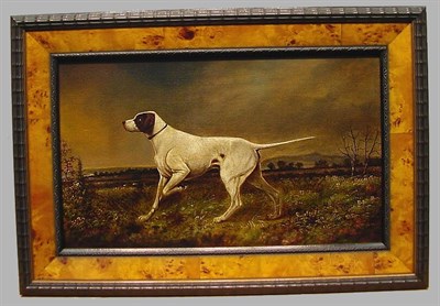Lot 164 - Harry Smith Pointer in a Landscape oil on...