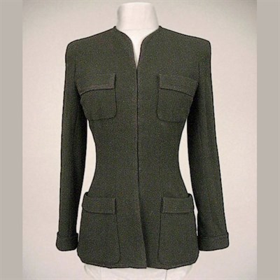 Lot 191 - Chanel Military Style Jacket 1990s The hip...