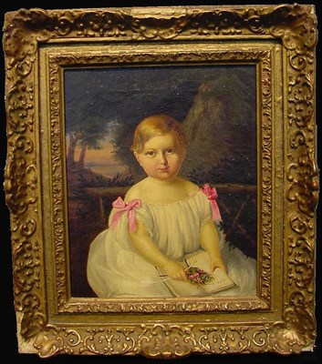 Lot 18 - Continental School 19th Century PORTRAIT OF...