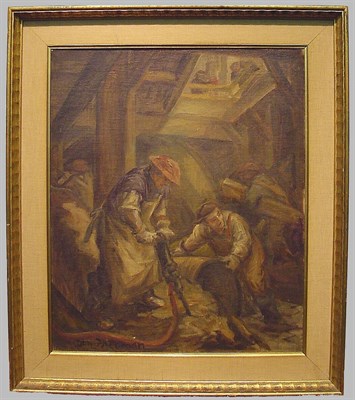 Lot 77 - Don Freeman 1908-1978 SUBWAY WORKERS Signed...