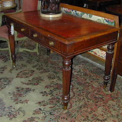 Lot 538 - William IV Leather Inset Mahogany Writing Table