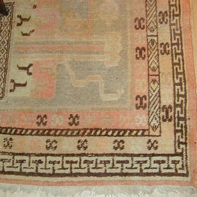 Lot 776 - Samarkand Rug East Turkestan, mid 20th century...