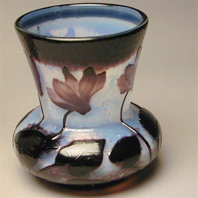 Lot 161 - Daum Nancy Cameo Glass Vase Of bulbous form,...
