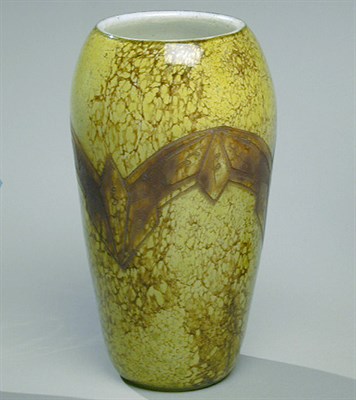 Lot 165 - Art Deco Legras Cameo Glass Vase Of tall ovoid...