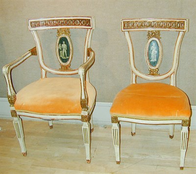 Lot 294 - Set of Eight Italian Neoclassical Style...