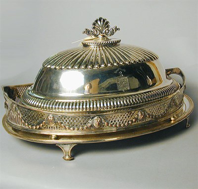 Lot 326 - Sheffield Silver Plated Meat Cover