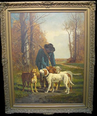 Lot 55 - After Constant Troyon HUNTER WITH HOUNDS...