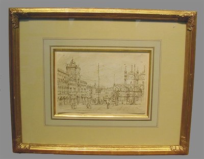 Lot 50 - Manner of Francesco Guardi PIAZZA SAN MARCO...