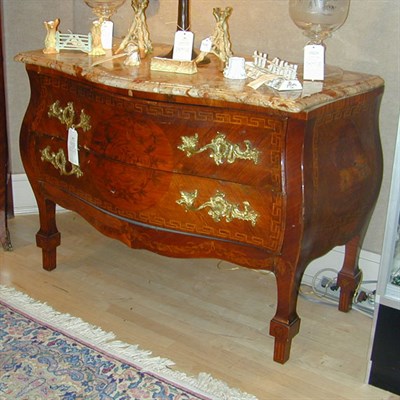 Lot 500 - Louis XV Style Mahogany Commode The shaped...