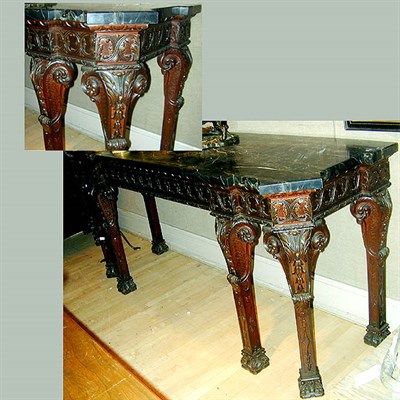 Lot 532 - Georgian Style Mahogany Server The rectangular...