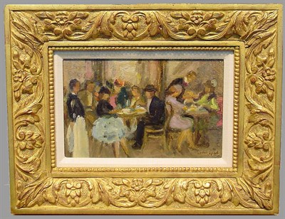 Lot 34 - Gabriel Spat American, 1890-1967 CAFE INTERIOR...