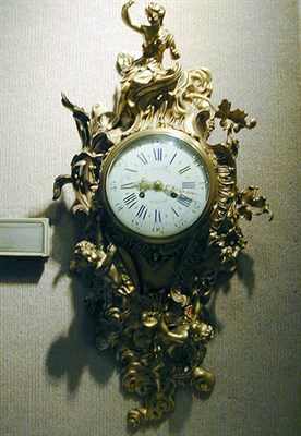 Lot 528 - Louis XV Style Gilt-Bronze Cartel Clock The...