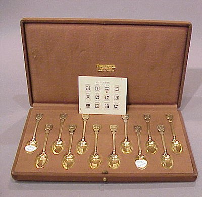 Lot 318 - Set of Twelve Tiffany & Co. Sterling Silver...