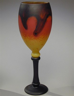 Lot 167 - Schneider Glass Vase Of goblet form, the bowl...