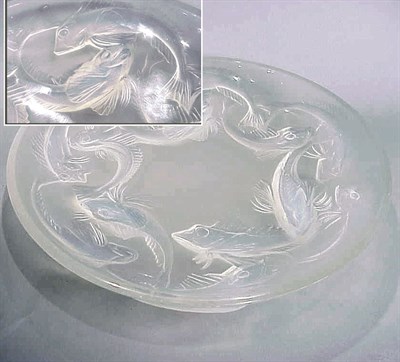 Lot 274 - Lalique Martiques Opalescent Glass Bowl Molded...