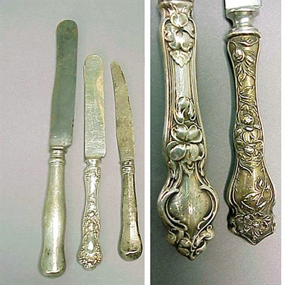 Lot 289 - Group of Sterling Silver Handled Knives...