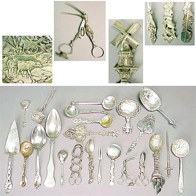 Lot 296 - Group of Sterling Silver and Continental...