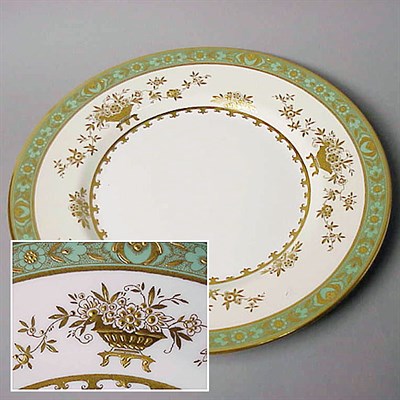 Lot 506 - Set of Twelve Minton Porcelain Service Plates...