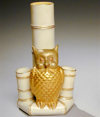 Lot 663 - Group of Five Royal Worcester Gilt-Decorated...