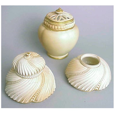 Lot 727 - Group of Seven Royal Worcester Gilt-Decorated...