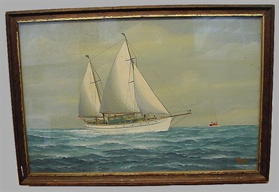 Lot 39 - Joe Selby American, 1893-1960 SAILBOAT AT SEA...